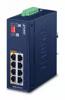 PLANET IPOE-470-12V pramoninis 4 prievadų Gigabit 802.3bt PoE++ injektorių šakotuvas