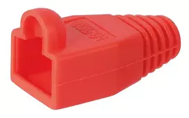 MicroConnect KON503R apsauginis kabelio gaubtas RJ45 jungtims (50 vnt., raudona)