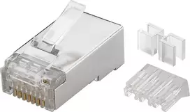 Microconnect KON506-10 RJ45 kištukas, permatomas, Cat6, 10 vnt.