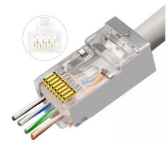 Microconnect KON506-50EZ RJ45 kištukas sidabrinis CAT6
