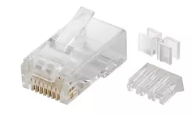 Microconnect KON511-10 RJ45 kištukas, skaidrus, 10 vnt.