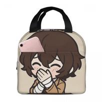 Osamu Dazai Bungo Stray Dogs Anime Insulated Lunch Bag for Women Kids Portable Food Boxes Thermal Lunch Box Tote One Size