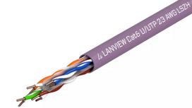 Tinklo kabelis Lanview LVN122150 Cat6 U/UTP 305m 10000Mbit/s Violetinis