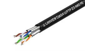 Lanview LVN122445 tinklo kabelis juodas 500 m Cat6a U/UTP (UTP)