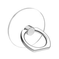 Transparent Mobile Phone Ring Holder Stand 360° Rotation Clear Finger Grip Car Phone Mount Stand Compatible Various iPhones Case