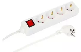 MicroConnect MC-GRU00415WS ilgintuvas 1,5 m 4 kištukiniai lizdai Baltas