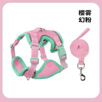 New cat leash vest type pet chest strap reflective and breathable anti-break free small dog walking cat leash S