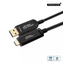 Microconnect MC-USB3.2CA10OP aktyvus optinis USB laidas USB 3.2 Gen 2 10 m USB A USB C juodas