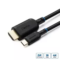 MicroConnect MC-USBCHDMI05 USB-C į HDMI adapteris 0,5 m juodas
