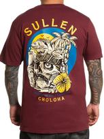 Sullen Men's Puestas De Sol Short Sleeve Premium T-shirt Tops Tees Unisex Tattoo Style Skull Tee 2XL
