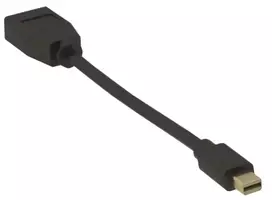 Microconnect MDPDP-4K Mini DisplayPort į DisplayPort adapterio kabelis, M-F, DisplayPort 1.2, 4K 60Hz, dvikryptis, 0,15 m, juodas