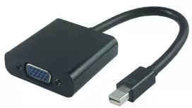 Microconnect MDPVGA2B vaizdo kabelio adapteris 0,15 m Mini DisplayPort VGA (D-Sub) juodas