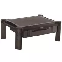 StarTech.com MONSTADJD – Reguliuojamo aukščio monitoriaus stovas su stalčiumi, laisvai pastatomas, 10 kg, 33–81,3 cm, juodas