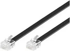 Telefono laidas MicroConnect MPK106B RJ12 – RJ12, 6 m, juodas