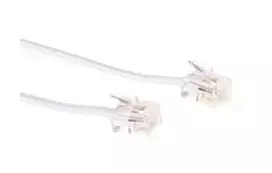 Telefono laidas MicroConnect MPK182W RJ11 RJ11 2 m baltas