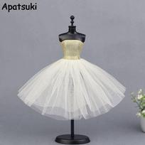 Smėlio spalvos baleto suknelė lėlei Barbie Drabužiai Vienos dalies vakarinės suknelės Vestido Drabužiai lėlėms Barbie 1/6 lėlės aksesuarai smėlis