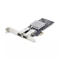 „StarTech.com“ 2 prievadų GbE SFP tinklo plokštė, PCIe 2.0 x1, Intel I350-AM2 2x 1GbE valdiklis, 1000BASE vario/šviesolaidžio, dviejų prievadų gigabito Ethernet NIC, skirta staliniams kompiuteriams/serveriams