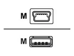 ZEBRA USB 2.0 laidas USB A – Mini-USB B (P1031365-055)