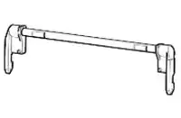 Zebros P1080383-407 fiksatorius, skirtas ZD420 ir ZD620 spausdintuvams, 1 vnt.