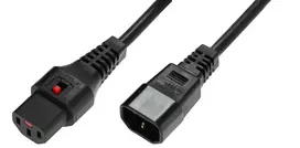 Microconnect PC1003 maitinimo laidas juodas 1,5 m C13 kištukas C14 lizdas
