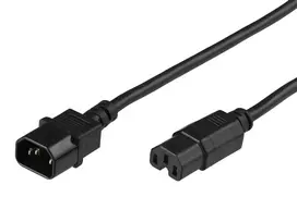 Microconnect PE011405 maitinimo laidas juodas 0.5 m C14 kištukas – C15 mova