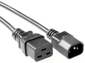 MicroConnect PE0191430 maitinimo ilginimo laidas, juodas, 3 m, C19 – C14