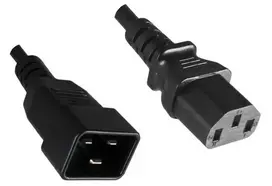 MicroConnect PE030605 maitinimo laidas juodas 0,5 m C13 kištukas C20 kištukas