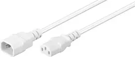 Microconnect PE040605W maitinimo laidas baltas 0,5 m C14 kištukas C13 lizdas