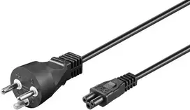 MicroConnect PE120810 maitinimo laidas 1 m, juodas, K tipo kištukas, C5 jungtis