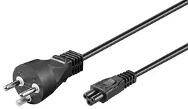 Microconnect PE120805 maitinimo laidas, juodas, 0,5 m, kištukas K tipas, C5 jungtis