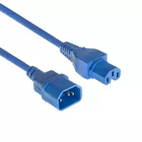 MicroConnect PE1415B18 maitinimo laidas mėlynas 1,8 m C14 kištukas C15 lizdas