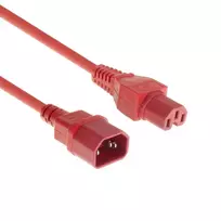 Microconnect PE1415R18 maitinimo laidas raudonas 1,8 m C14 kištukas C15 lizdas