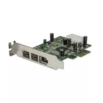 StarTech.com 3 prievadų 2b 1a žemo profilio 1394 PCI Express FireWire kortos adapteris
