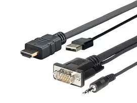Vivolink PROHDMIMVGA2 kombinuotas HDMI USB VGA garso laidas 2 m