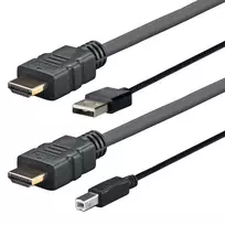 Vivolink PRO HDMI su USB 2.0 A/B (AMP) 2m 4096x2160 Juoda