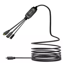 USB-C stotelė VivoLink PROUSBCHDMIUSB3-7.5 su HDMI išėjimu ir USB 3.0 prievadais