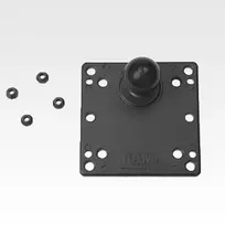 RAM Mounts VESA plokštė 100x100mm su rutuliu juoda 121mm