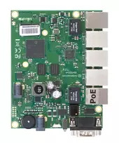 Laidinis maršrutizatorius MikroTik RB450Gx4 Gigabit Ethernet Green