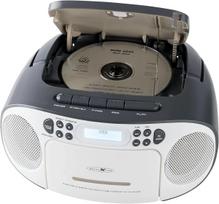 Nešiojamas muzikinis centras Reflexion RCR2260DAB baltas/pilkinis su DAB+/FM imtuvu ir CD grotuvu