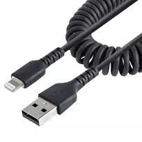 StarTech.com 1m USB–Lightning kabelis, susukamas, MFi sertifikuotas, juodas