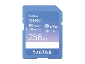 SanDisk Creator SD kortelė UHS-II 256GB, didelė skaitymo sparta iki 280MB/s