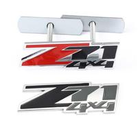 3D Metalinis Z71 4x4 Logotipas Automobilio Lipdukas Emblema Ženklelis Priekinio Gaubto Grotelių Dekalas C/hevrolet Silverado C/hevy Colorado Suburban Xtreme GMC Black Stickers