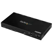 StarTech.com 2 prievadų HDMI skirstytuvas (1x2) – 4K 60Hz UHD HDMI 2.0 garso ir vaizdo skirstytuvas su keitikliu ir garso išgavimu (3,5 mm / SPDIF) – Dvigubas HDMI skirstytuvas (1 įėjimas, 2 išėjimai) – EDID kopijavimas – TV / projektoriui