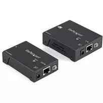 StarTech.com HDMI per CAT5e HDBaseT plėtiklis - 4K - TAA, 4096 x 2160 pikselių, AV siųstuvas ir imtuvas, 100 m, Juoda