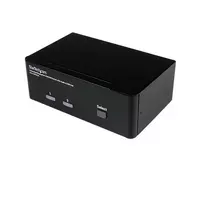 StarTech.com 2 prievadų dvigubas DisplayPort USB KVM jungiklis su garsu ir USB 2.0 šakotuvu