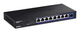Nevaldomas tinklo jungiklis TRENDnet TEG-S5091 — 8× 2.5G RJ-45 prievadai, 60Gbit/s, 12V, montuojamas ant sienos