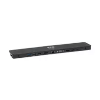 USB-C Dock, trigubas ekranas - 4K HDMI ir DP, VGA, USB 3.2 Gen 1, USB-A/C šakotuvas, GbE, 100W PD įkrovimas