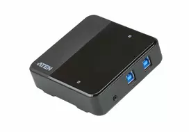 ATEN US3324 2 prievadų USB 3.2 Gen1 jungiklis, 5000Gbit/s, juodas