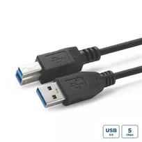 Microconnect USB3.0AB05B USB kabelis USB 3.2 Gen 1 (3.1 Gen 1) 0,5 m USB A USB B Juodas
