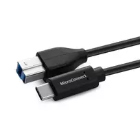 MicroConnect USB3.1CB1 USB laidas USB 3.2 Gen 1 (3.1 Gen 1) 1 m USB C USB B juodas